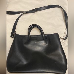 Matt & Nat Vegan Leather Black Laptop Bag
